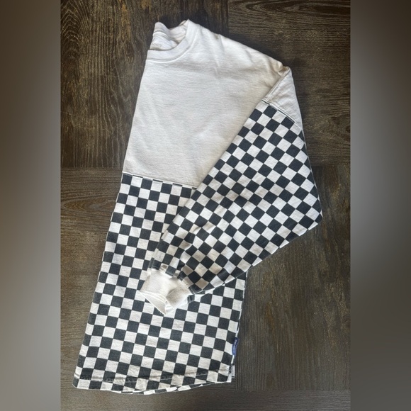 New York Over Sized Graphic Checkered Long Sleeve Shirt 100% Cotton - Picture 6 of 6